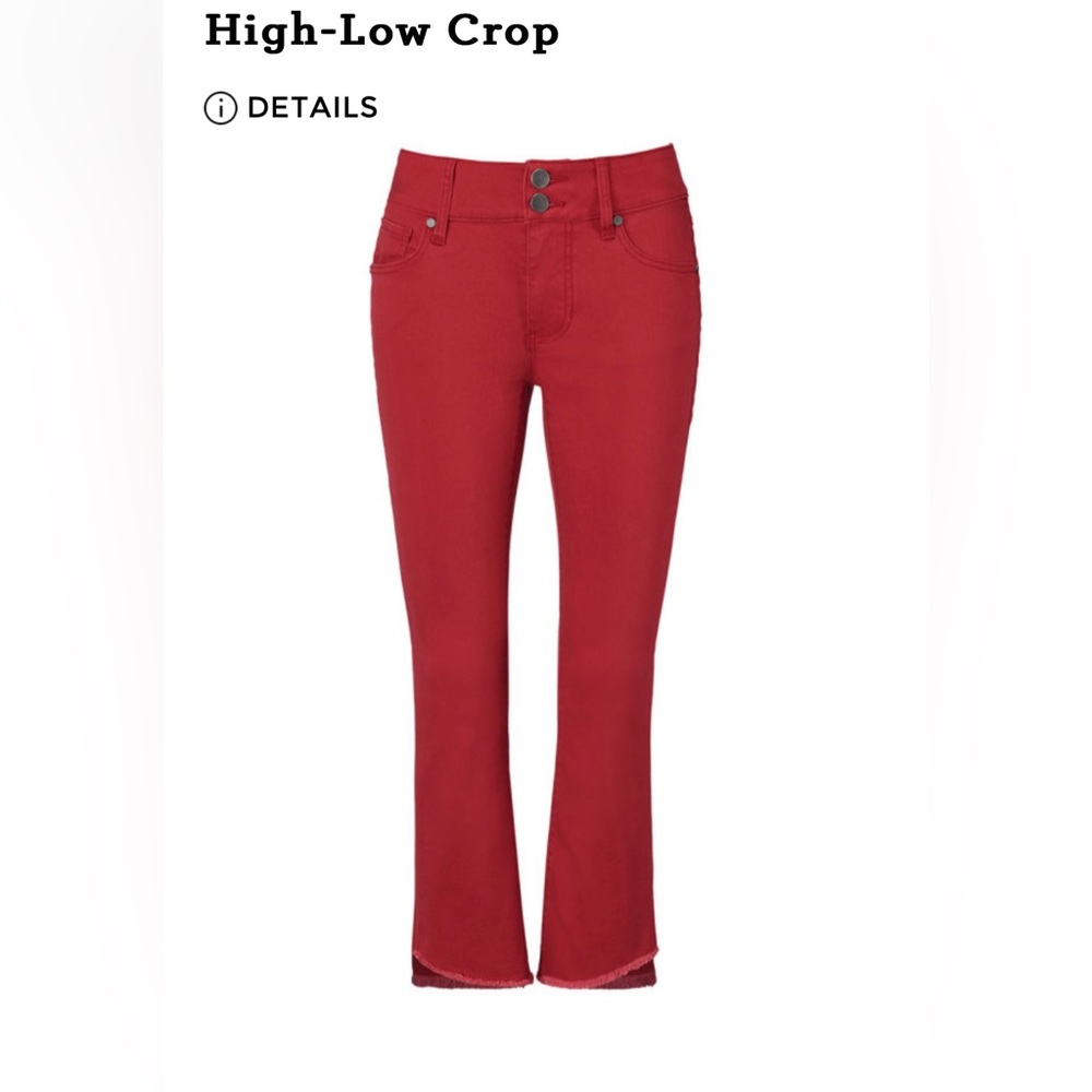 Cabi High Low Crop Jeans